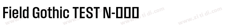 Field Gothic TEST N字体转换